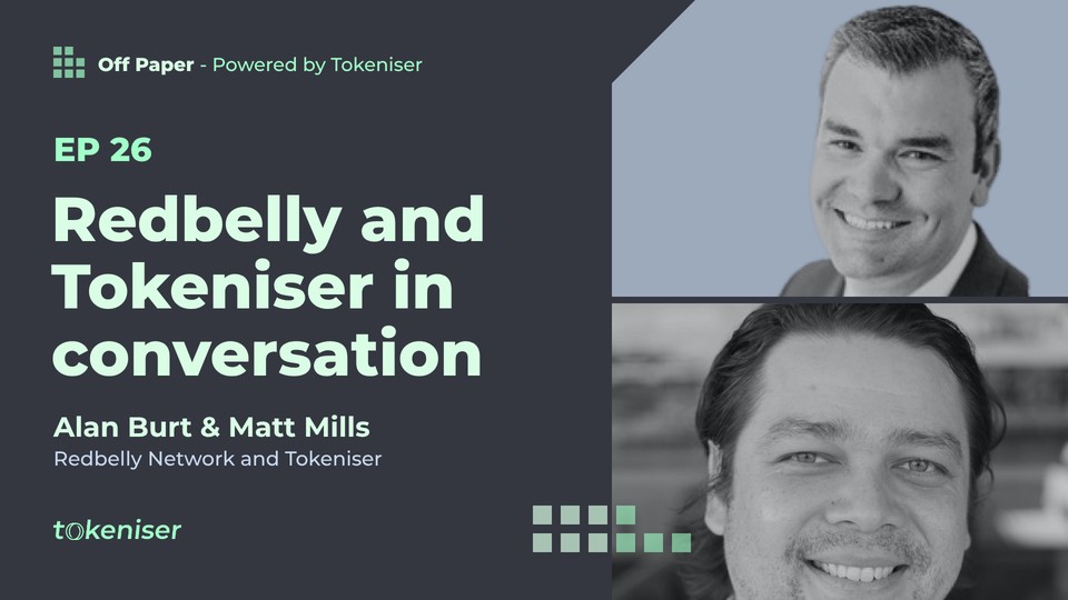 EP 26 thumbnail, Redbelly and Tokeniser in conversation, two guests